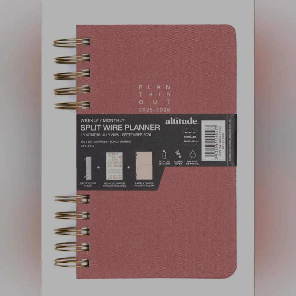 2024/2025 Altitude Mauve Pink Planner